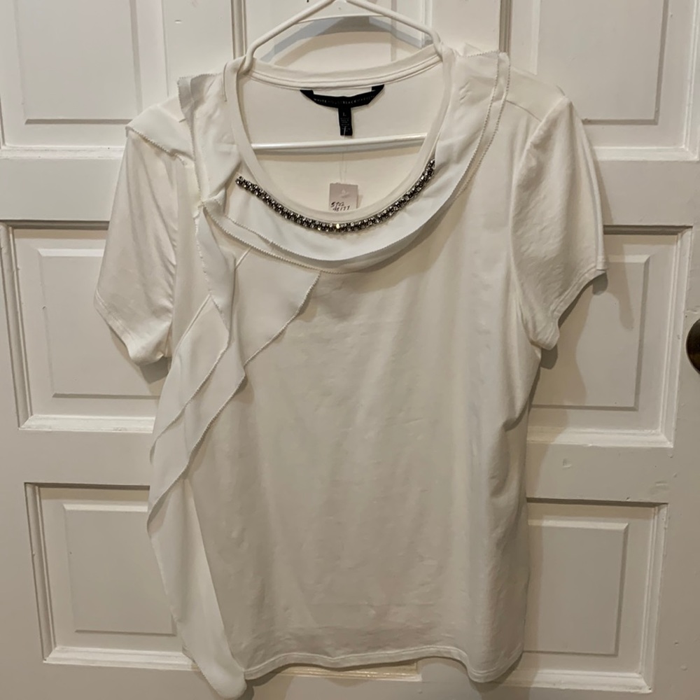 White House Black Market embellished t-shirt